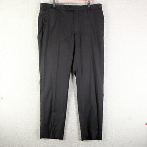 Samuelsohn Dress Pants Mens 38X34 Gray Reda Super 120S Performance Wool